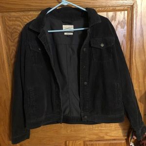Black oversized corduroy jacket